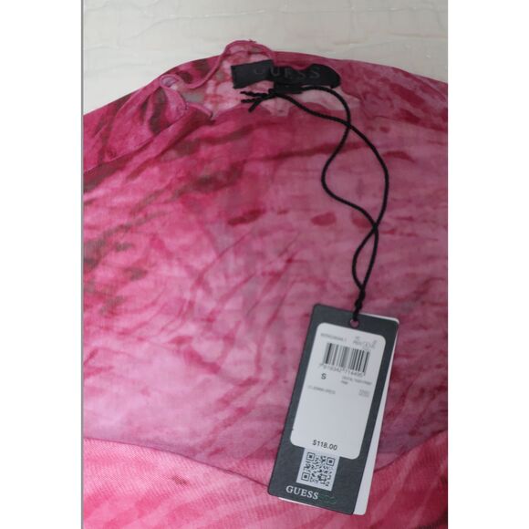 GUESS mesh body con long sleeve dress NWT - Picture 4 of 9